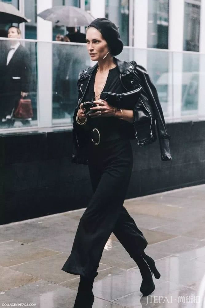 为什么黑色在秋冬这么受街头潮人欢迎？ 因为穿上显瘦效果明显哦