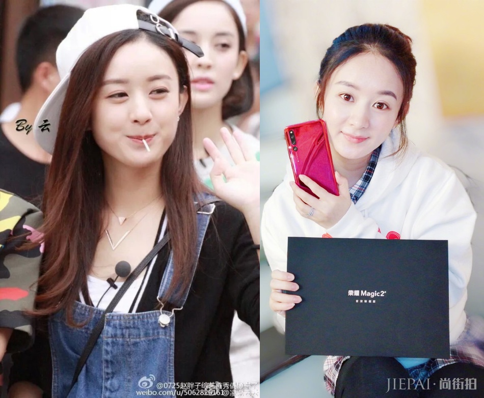 赵丽颖素颜晒婚戒，遮住了肚子，鼻子却暴露了一切