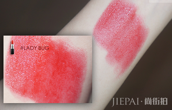 mac ladybug试色 番茄红色最显白