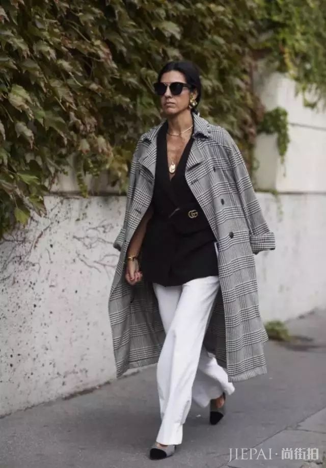 秋冬,大衣+阔腿裤,时髦温暖两不误!