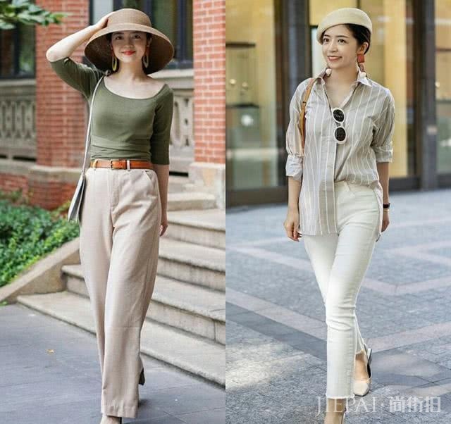 时尚博主教你个子160左右女生日常穿搭指南，用贝雷帽和卡其色风衣穿出时尚优雅