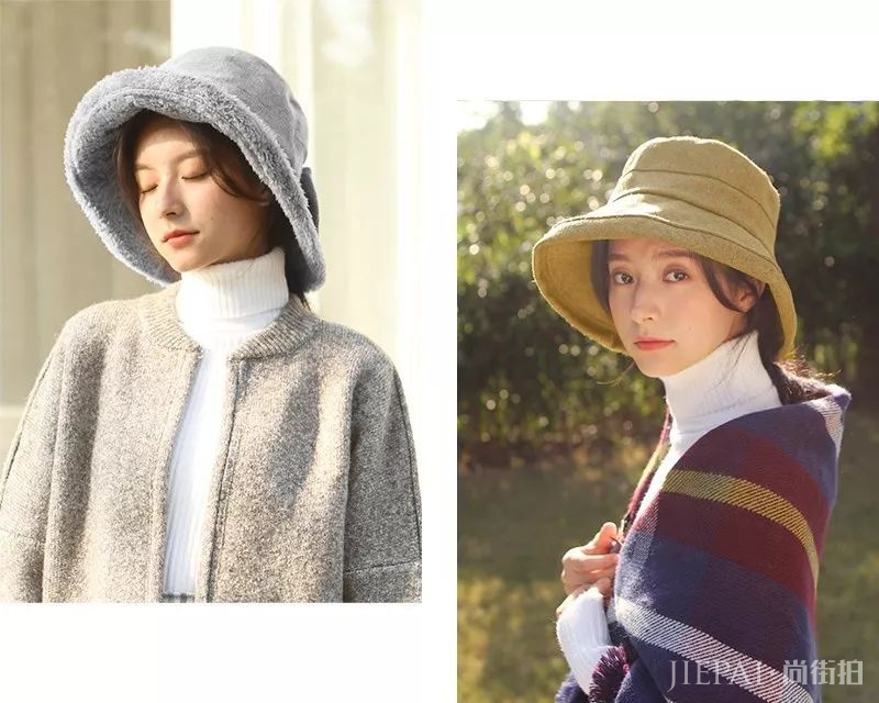 要想显脸小,帽子不可少