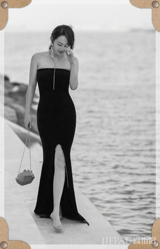 看肩宽的张嘉倪如何穿衣！