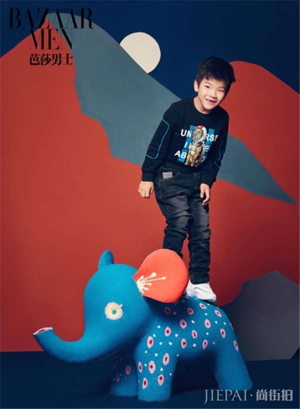 开启“丛林冒险”，黄圣依安迪登《芭莎男士》封面