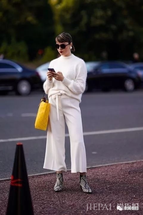 欧美街拍 秋冬穿黄色服装可以这样美！