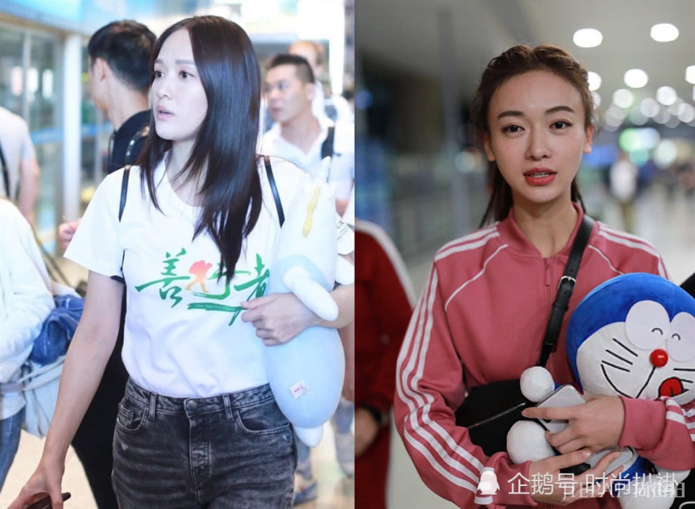 同样素颜，吴谨言同框陈乔恩，状态真的不一样