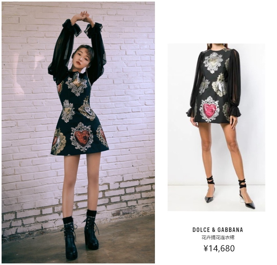 江疏影穿15000连衣裙清新甜美，吴谨言复古，你更喜欢哪种搭配