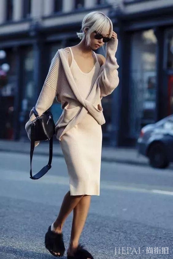 针织开衫怎么搭配，要这样穿才能不落俗套！