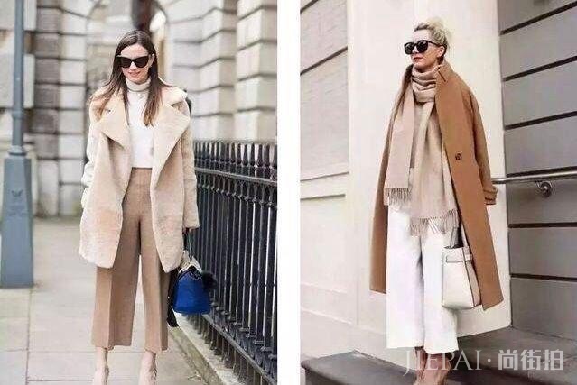 呢大衣+阔腿裤才是真时髦，今年最火的五种搭配