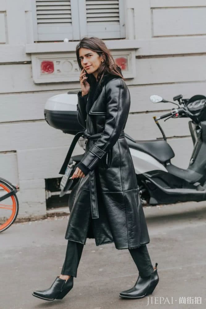 看完这么多街拍风格 还是黑色最显高级大气