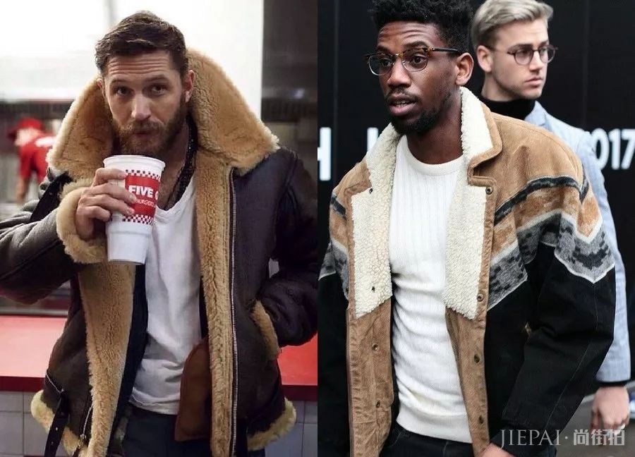 欧美潮男街拍 外套要够大才能够有型