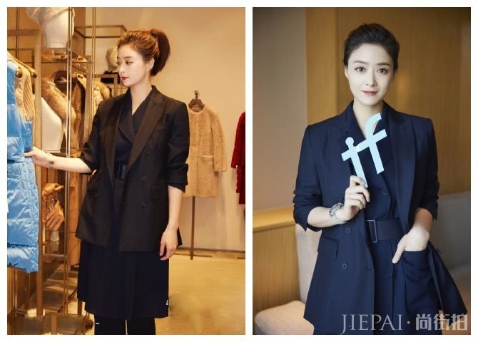 蒋欣现身机场，穿藏青色风衣没有亮点，但仅靠刘海就嫩回到20岁了