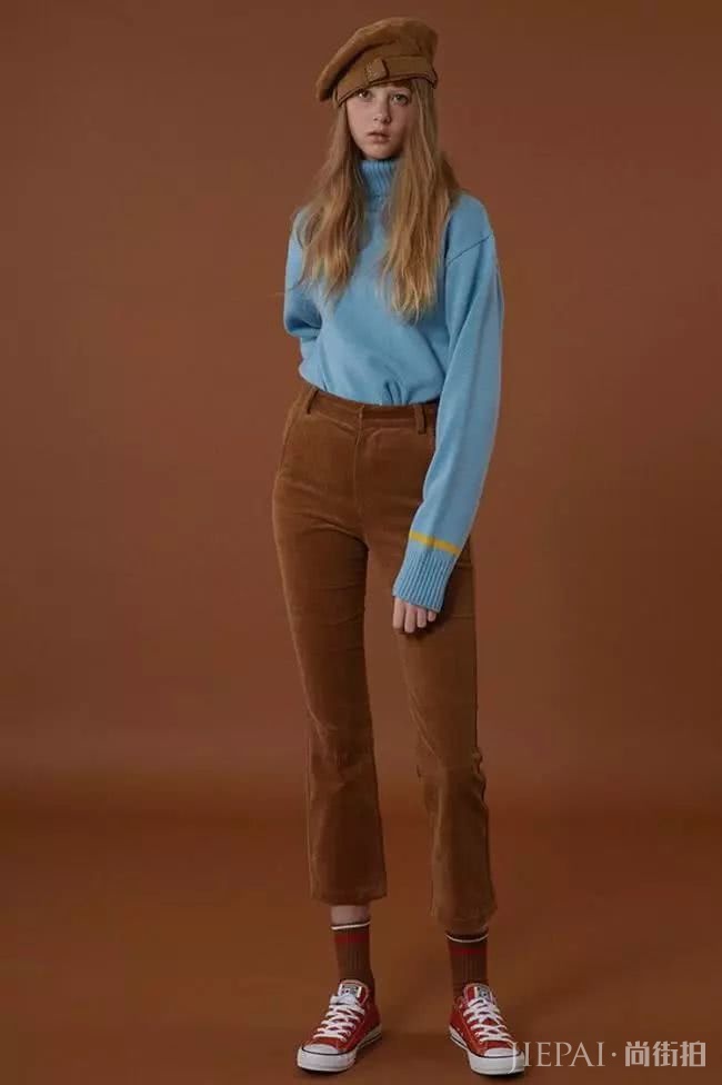 小时候的灯芯绒还记得吗?2018又火了,她们穿上美到犯规