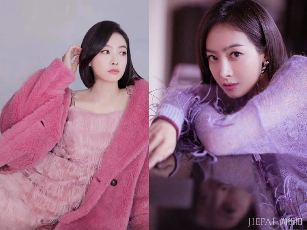 宋茜玩新花样，裙子上插羽毛，居然美出新高度