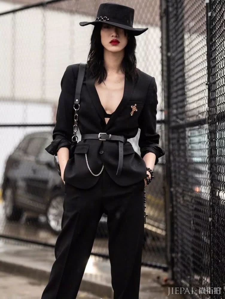 欧美街拍 看潮人最强西服搭配