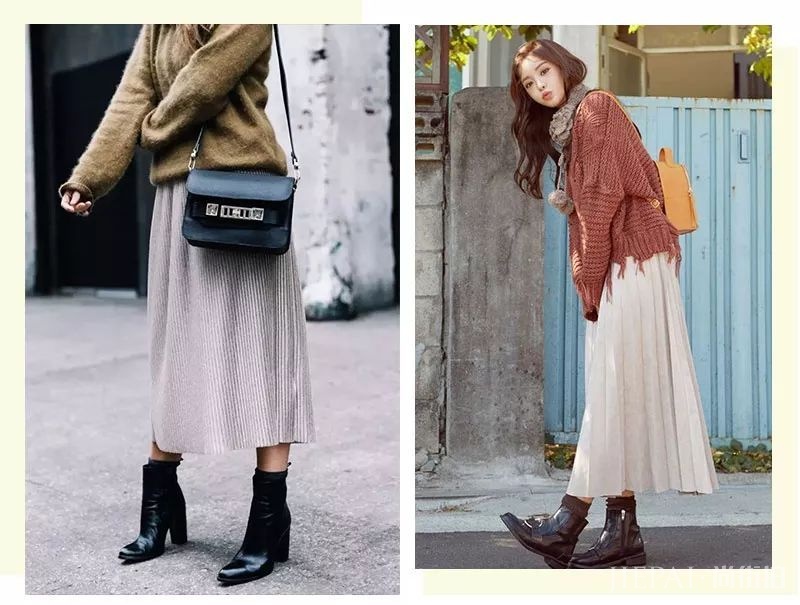 毛衣+半裙，美翻天了！