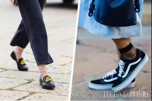 秋天女生穿什么袜子好看 看看今天尚街拍的推荐吧