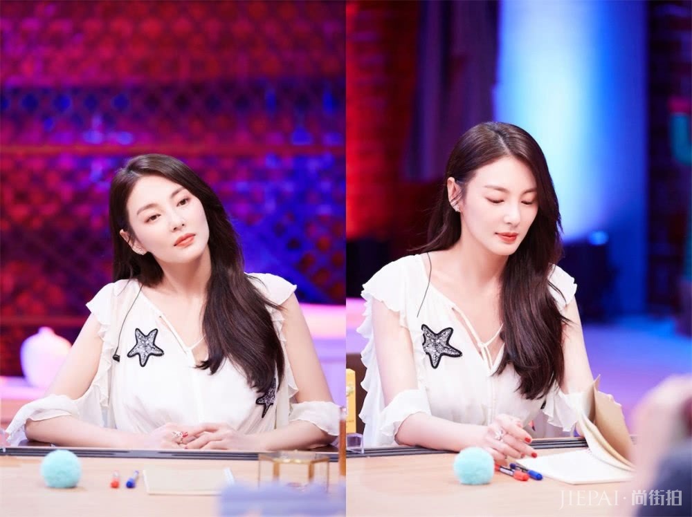 张雨绮穿雪纺连衣裙，清纯又少女，属虎狮子座山东人的暴脾气也拦不住仙气