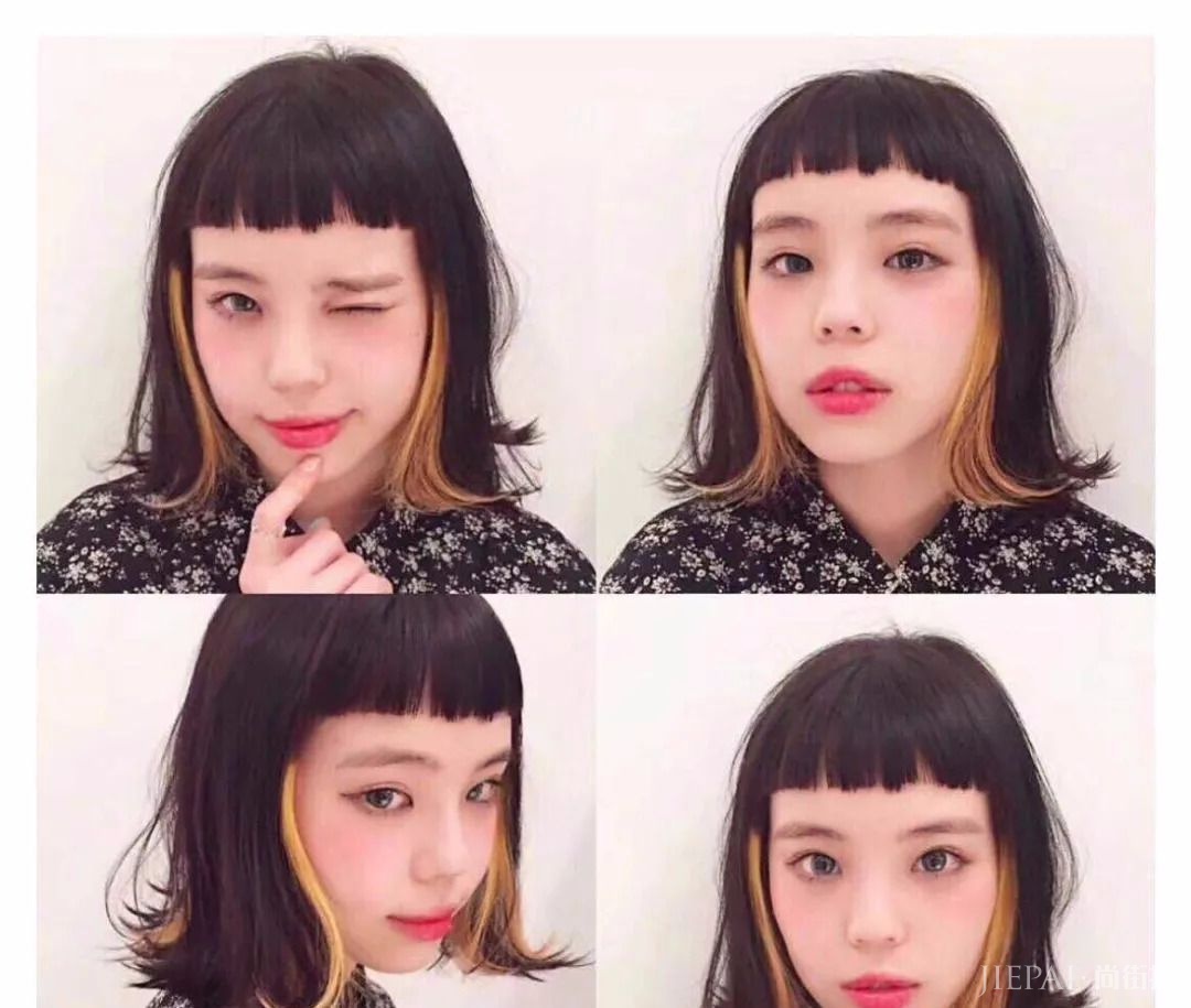 秋天给自己剪个“半额头”短发吧,轻松变女神