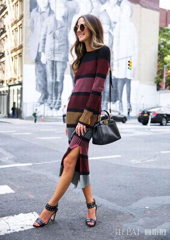 嫌针织裙显胖？看完这些秋冬针织裙搭配你就不会这样说了