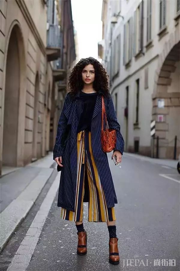 秋冬,大衣+阔腿裤,时髦温暖两不误!