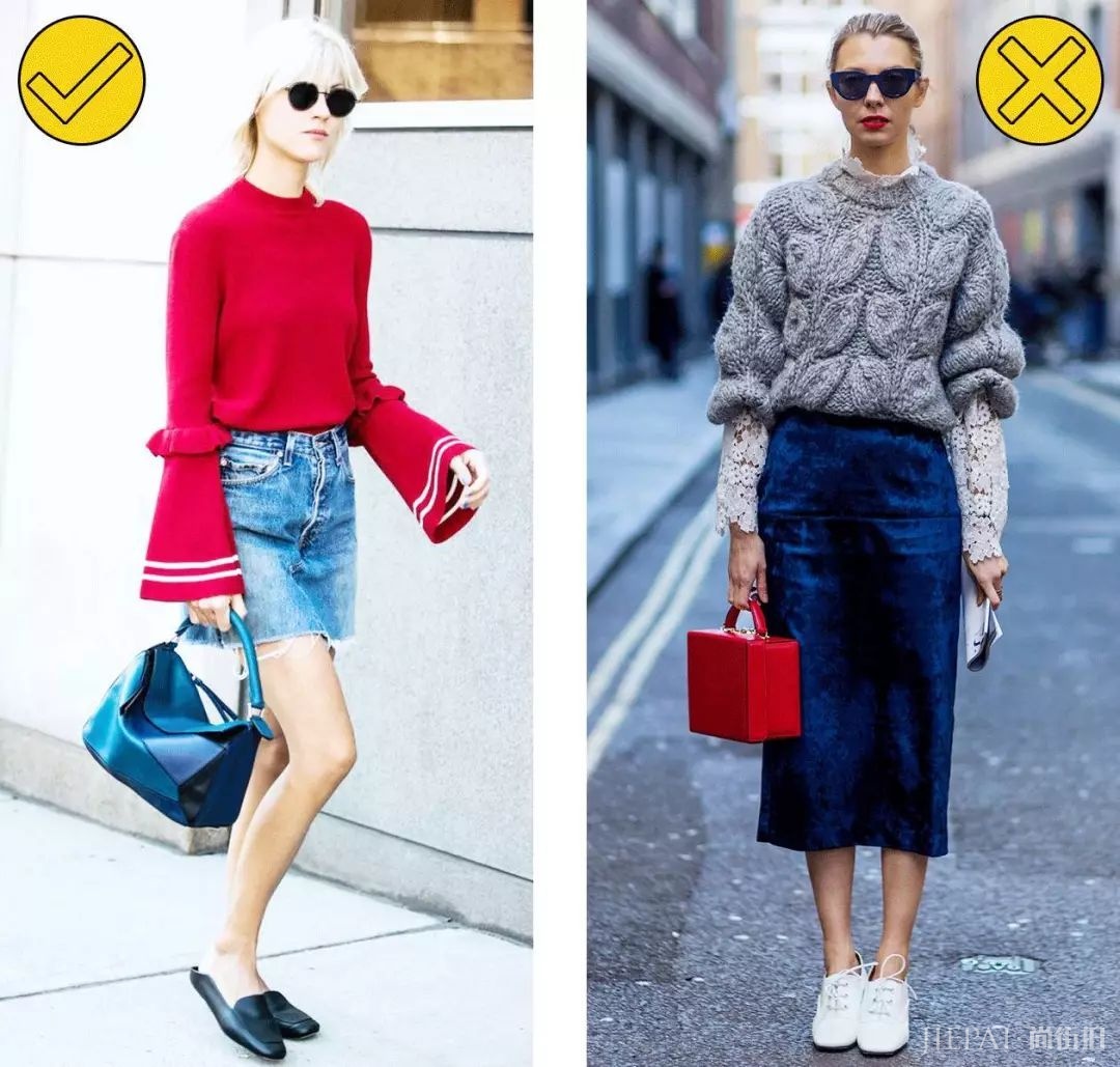 毛衣+半裙，毛衣+阔腿裤…保暖又时髦，从秋穿到冬的搭配！