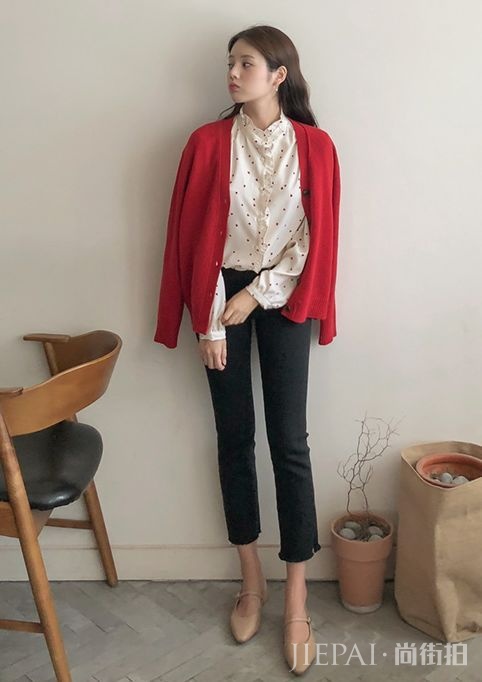 通勤必备の3类单品 25套配色自然清新的韩系淑女风穿搭