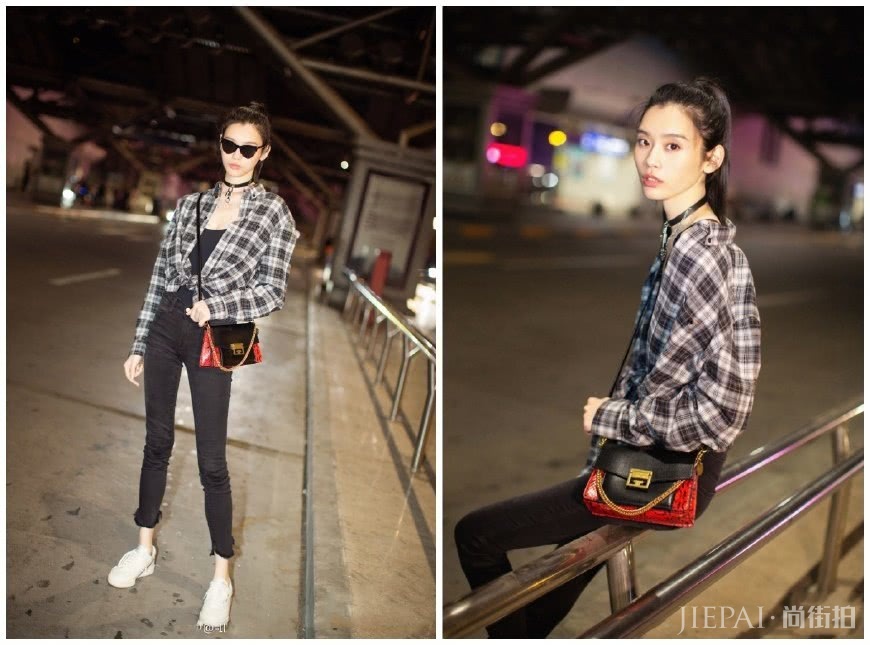 何穗与奚梦瑶同为超模,私服穿搭差别大