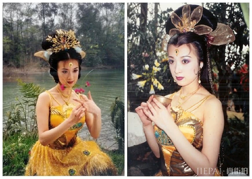 43岁金巧巧拍杂志,穿各种彩色貂皮大衣,拍出了某宝风?