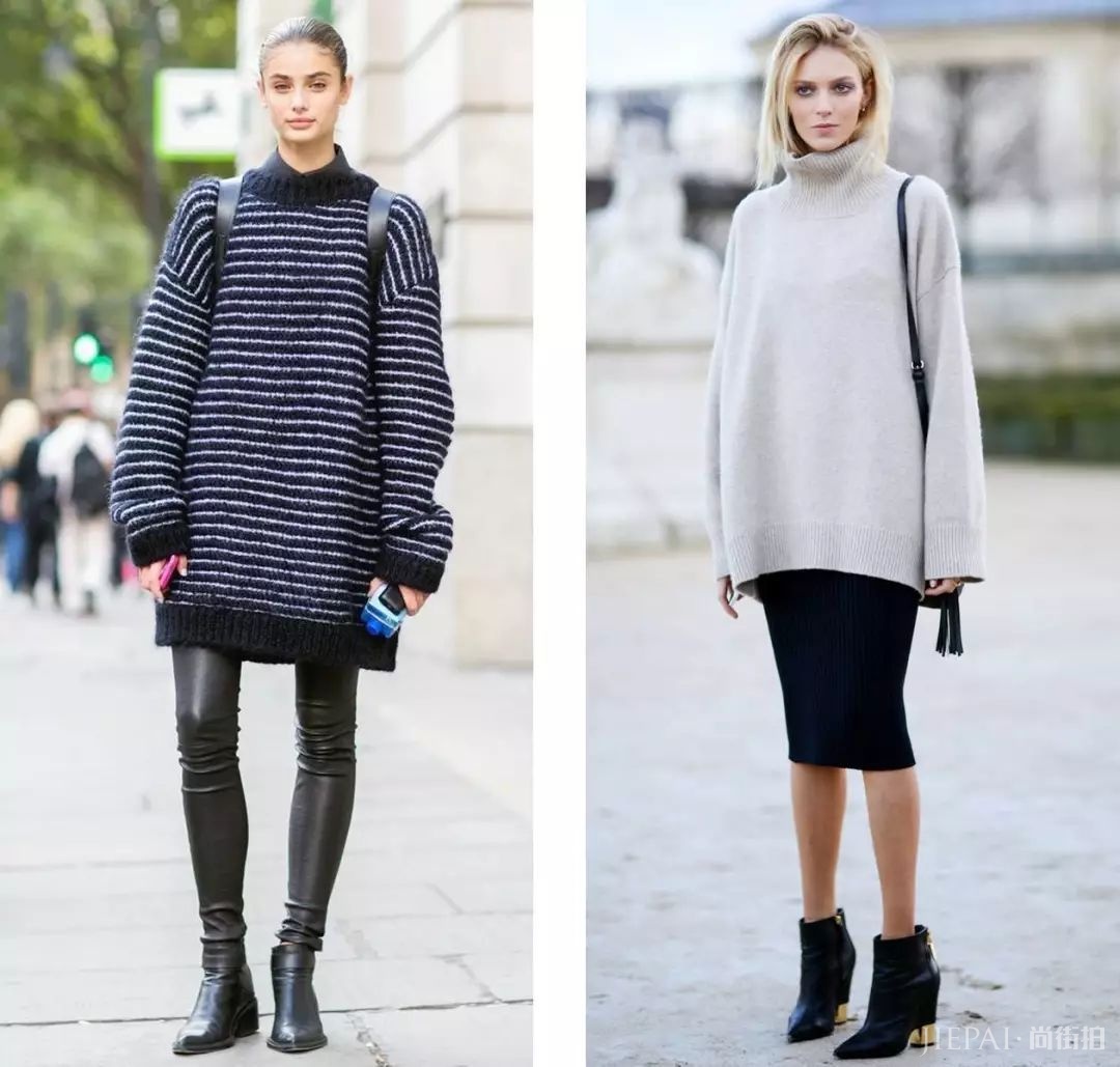 毛衣+半裙，毛衣+阔腿裤…保暖又时髦，从秋穿到冬的搭配！