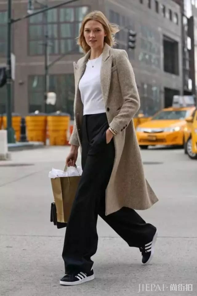 秋冬,大衣+阔腿裤,时髦温暖两不误!