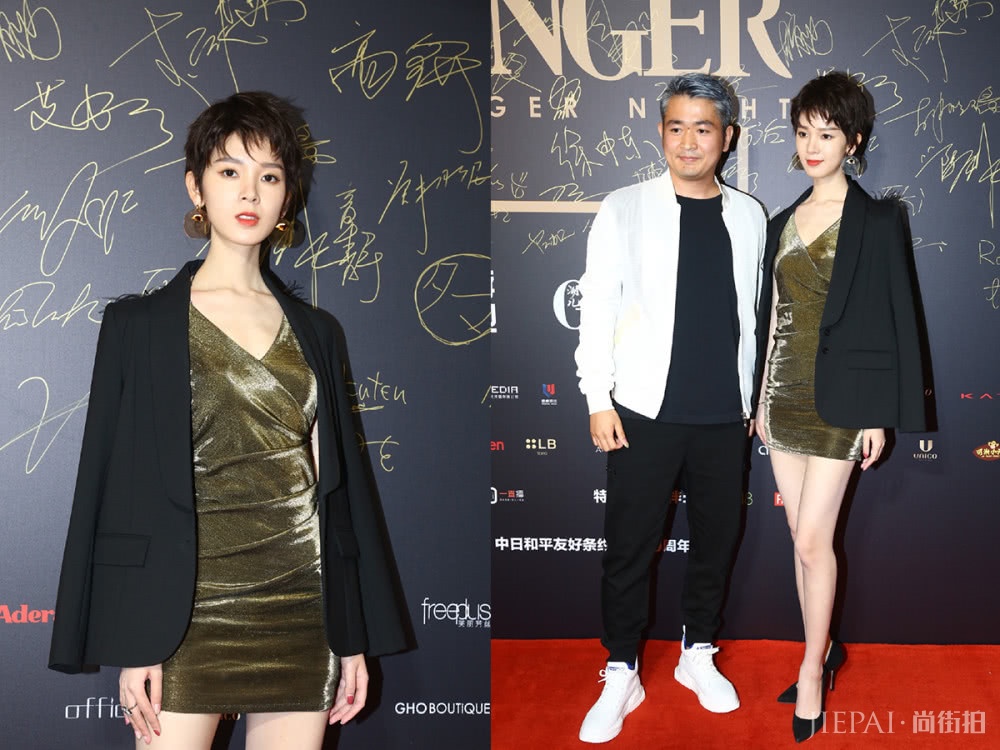 陈瑶大变样,剪短发涂大红唇,美中带酷有个性