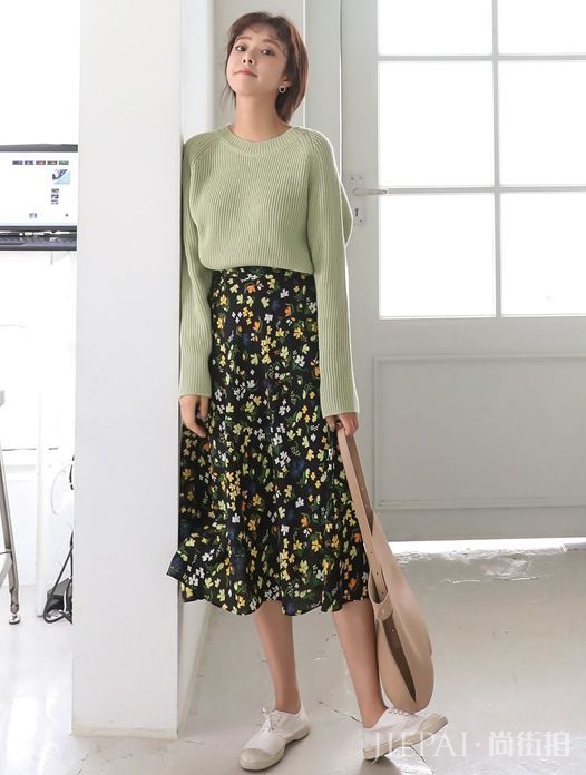 通勤必备の3类单品 25套配色自然清新的韩系淑女风穿搭