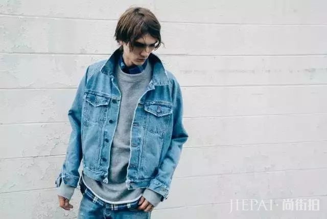 型男叠穿更容易出彩,增加衣层次感!