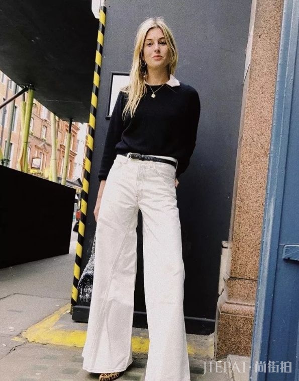 白裤子成为雷区排行榜的第一名，但秋天白裤子如何正确搭配呢？