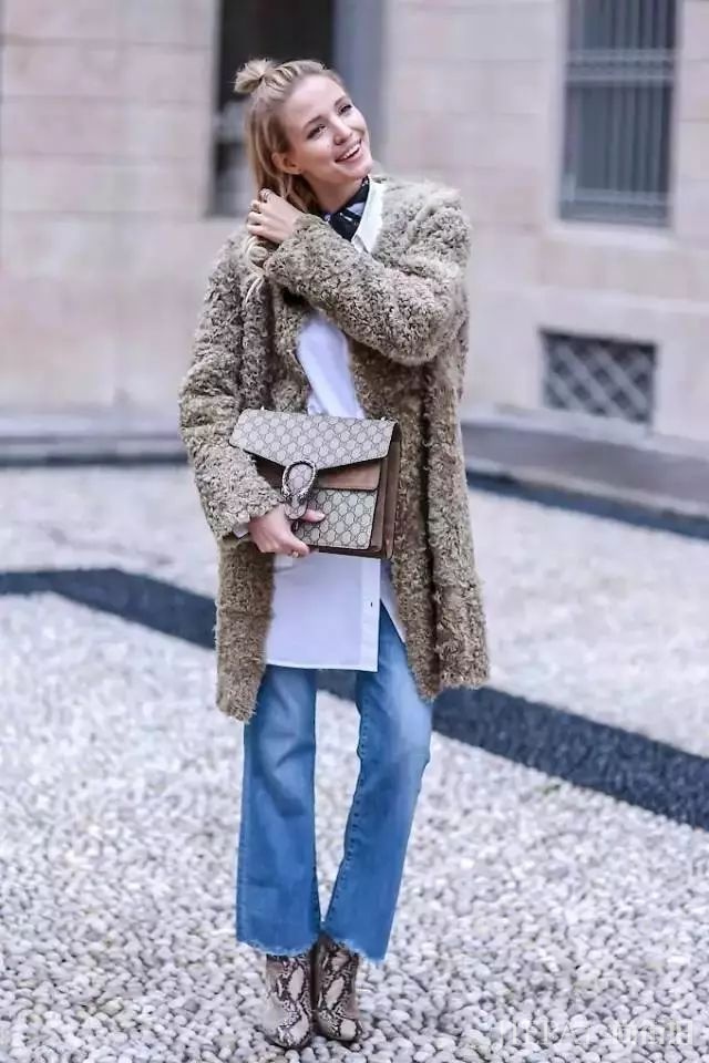 秋冬,大衣+阔腿裤,时髦温暖两不误!