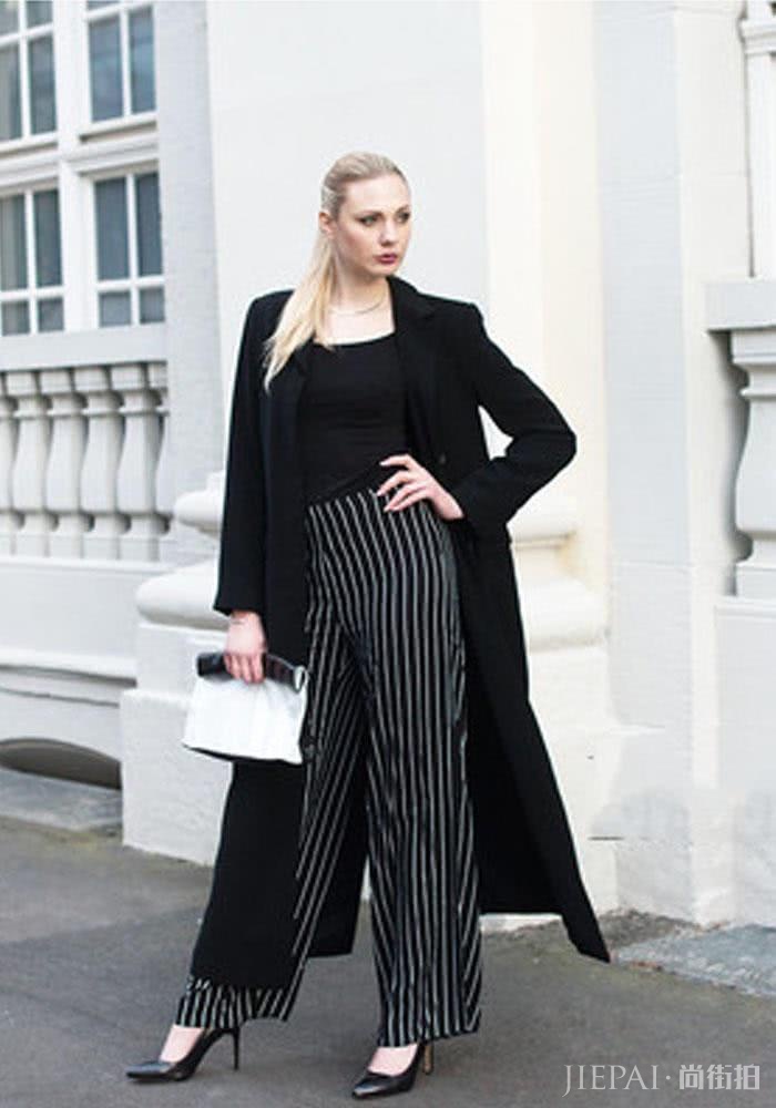 大衣＋阔腿裤有技巧，150，160，170都可以穿！