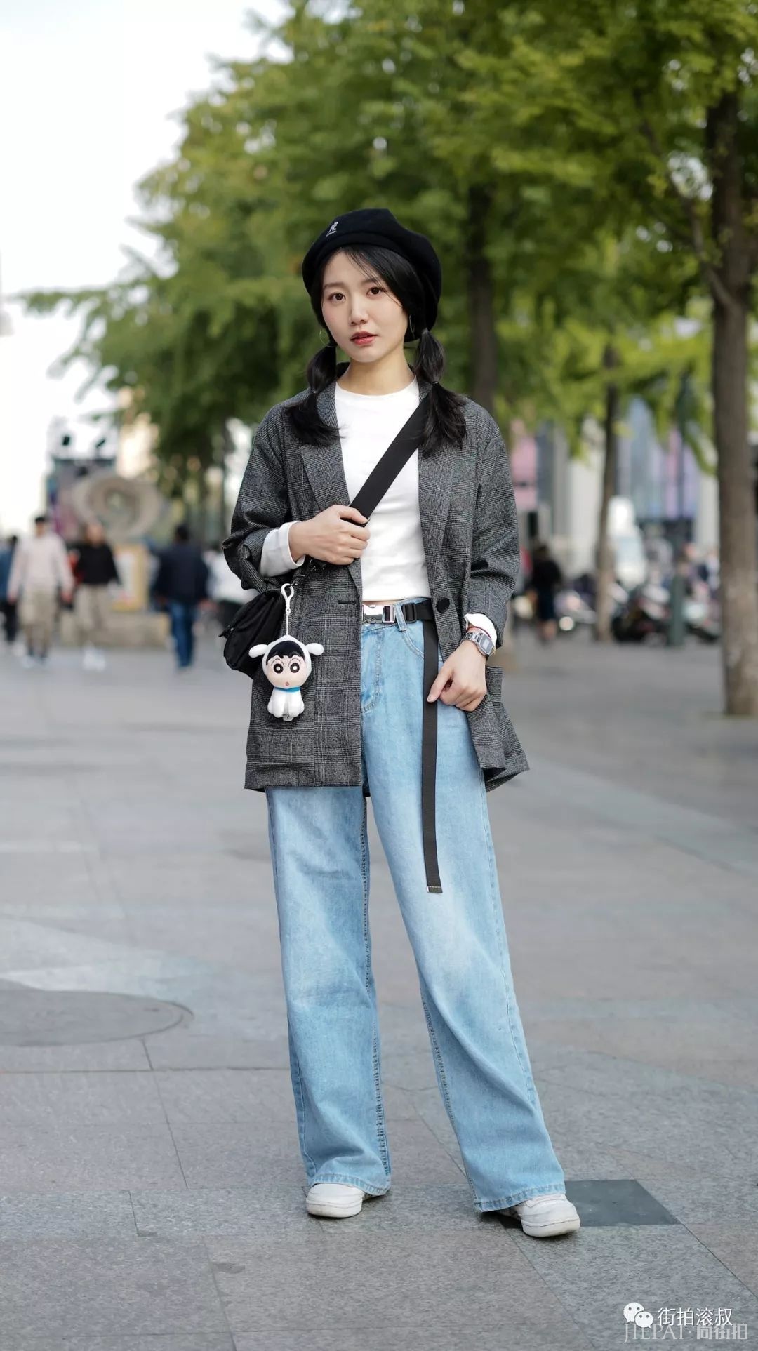 【滚叔街拍】好看的skinny千篇一律，时髦的阔腿裤变幻万千