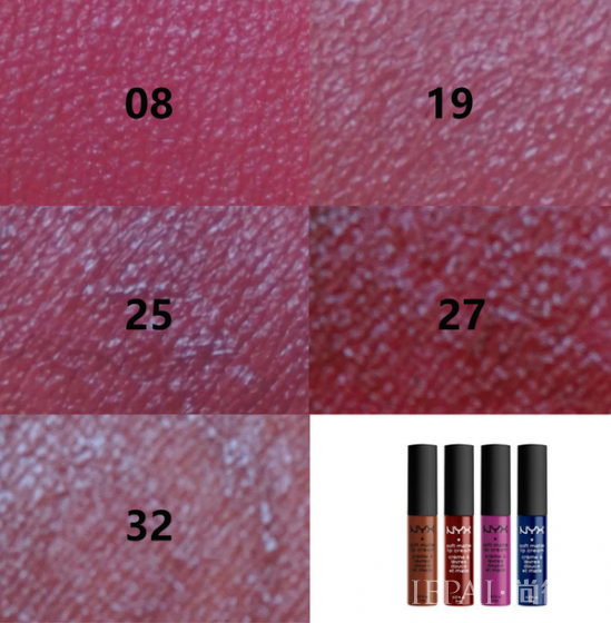 nyx唇釉色号推荐 NYX哑光液体唇釉试色