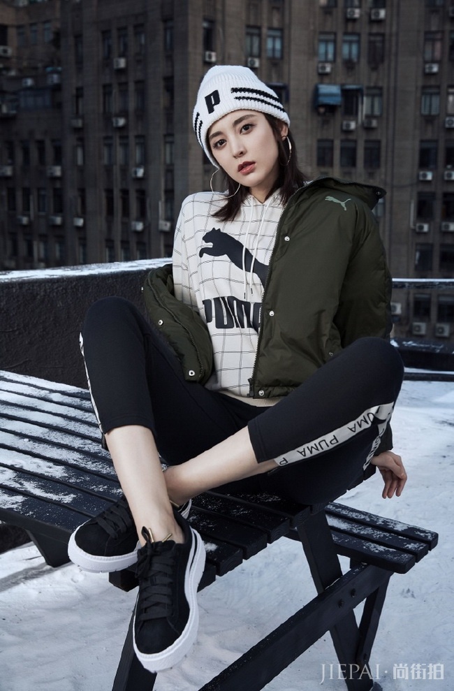 帅气与柔美，娜扎演绎PUMA 2018冬日女装