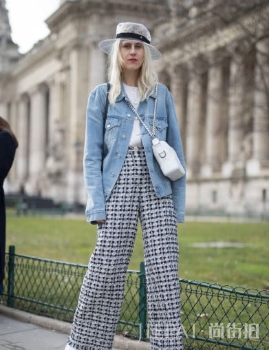 欧美街拍 这样穿牛仔外套才有灵魂