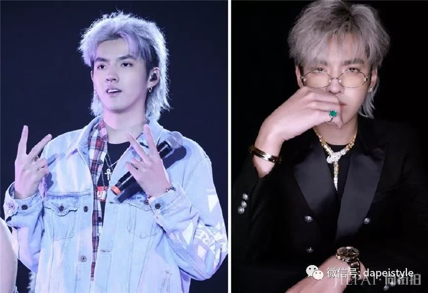 服装发型都不适合,被拍成“矮子乐”依然帅,吴亦凡是颜高没错了
