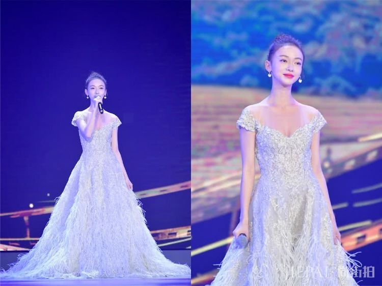 吴谨言真大胆,一袭透视薄纱裙亮相红毯,瘦就是任性!