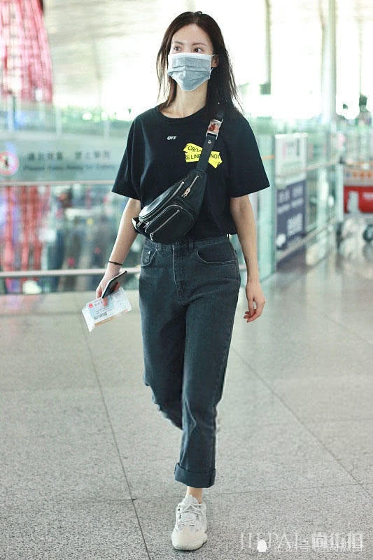 金晨长毛衣配牛仔搭配失误，腿粗MM千万别学她