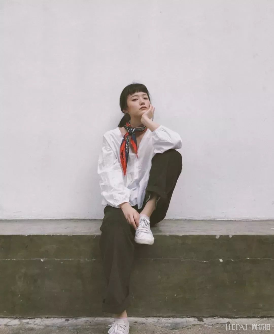 阔腿裤+运动鞋,最舒适休闲的Partner~