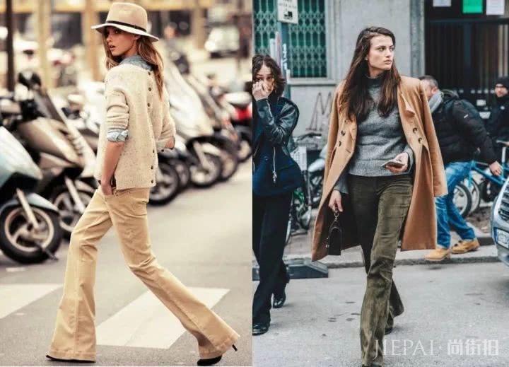 小时候的灯芯绒还记得吗?2018又火了,她们穿上美到犯规