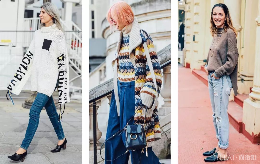 毛衣+半裙，毛衣+阔腿裤…保暖又时髦，从秋穿到冬的搭配！