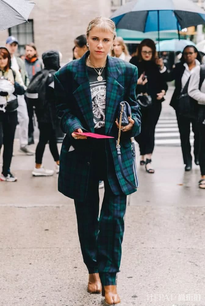 欧美街拍 看潮人最强西服搭配