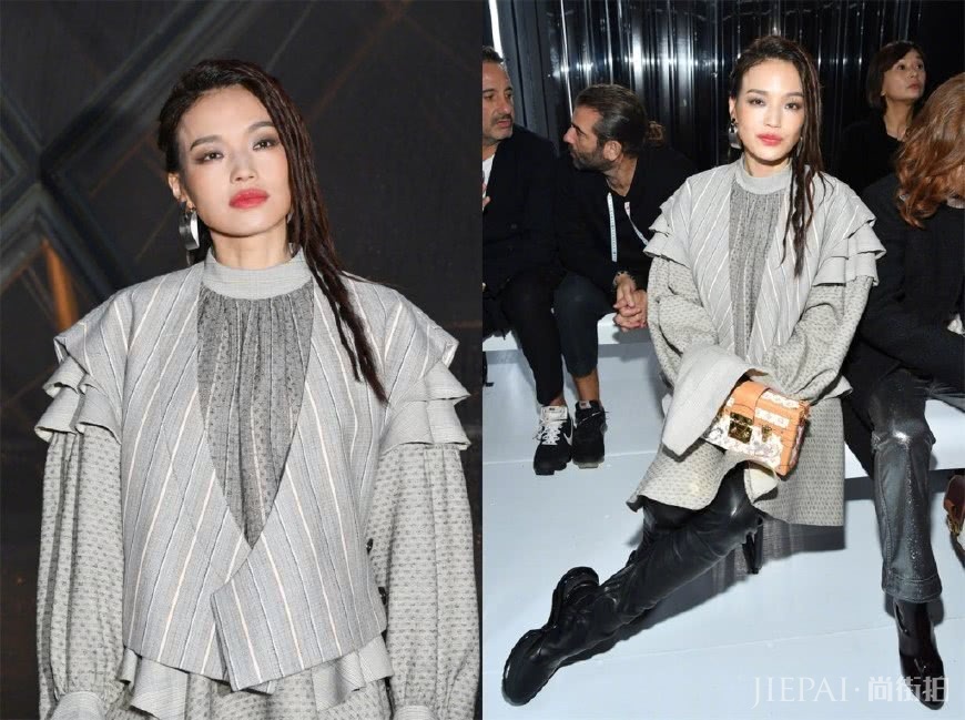舒淇亮相巴黎时装周，三套造型很出彩，可私服搭配也不赖