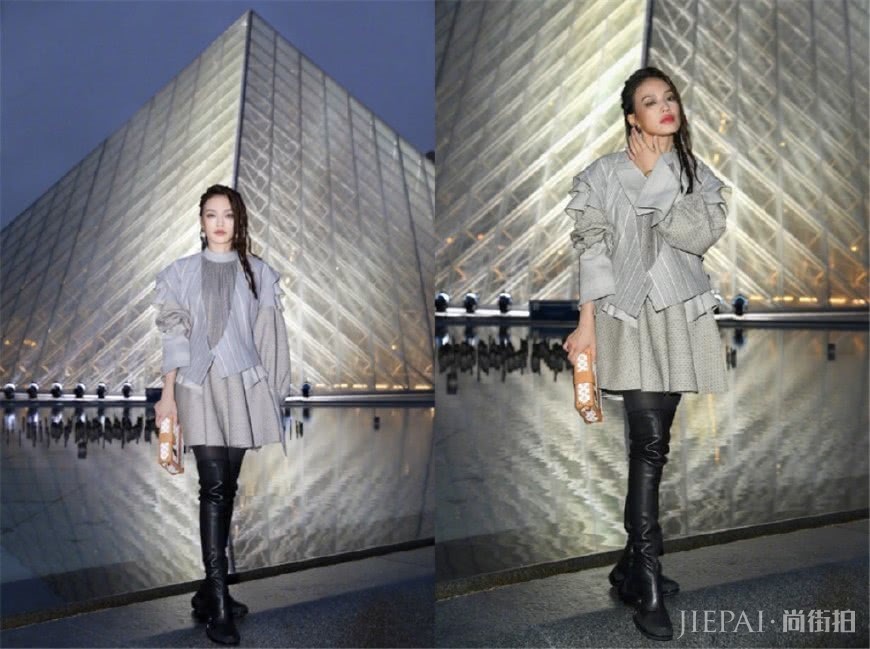 舒淇亮相巴黎时装周，三套造型很出彩，可私服搭配也不赖